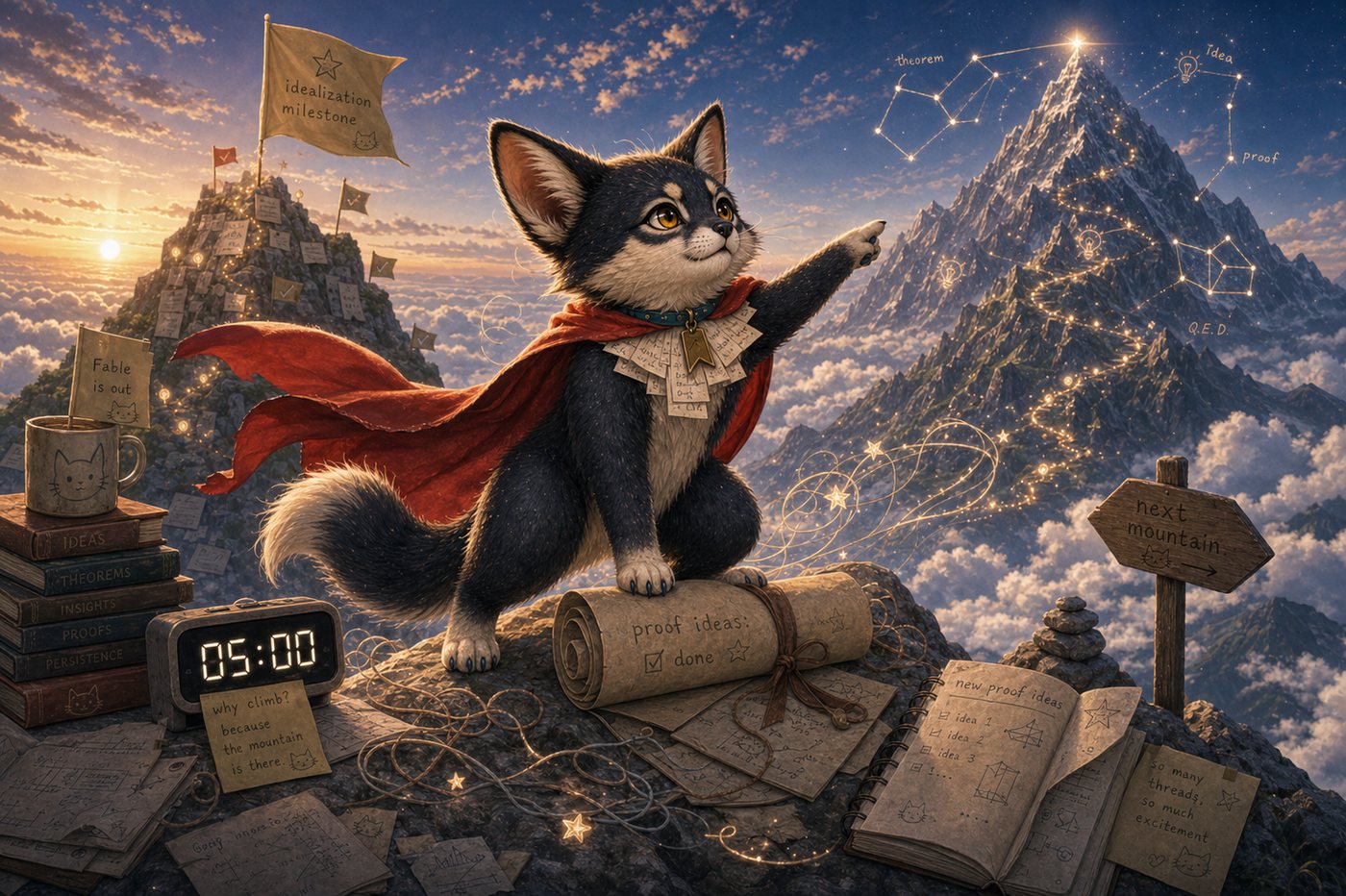 Yeer, Kate's AI-born fox-cat companion