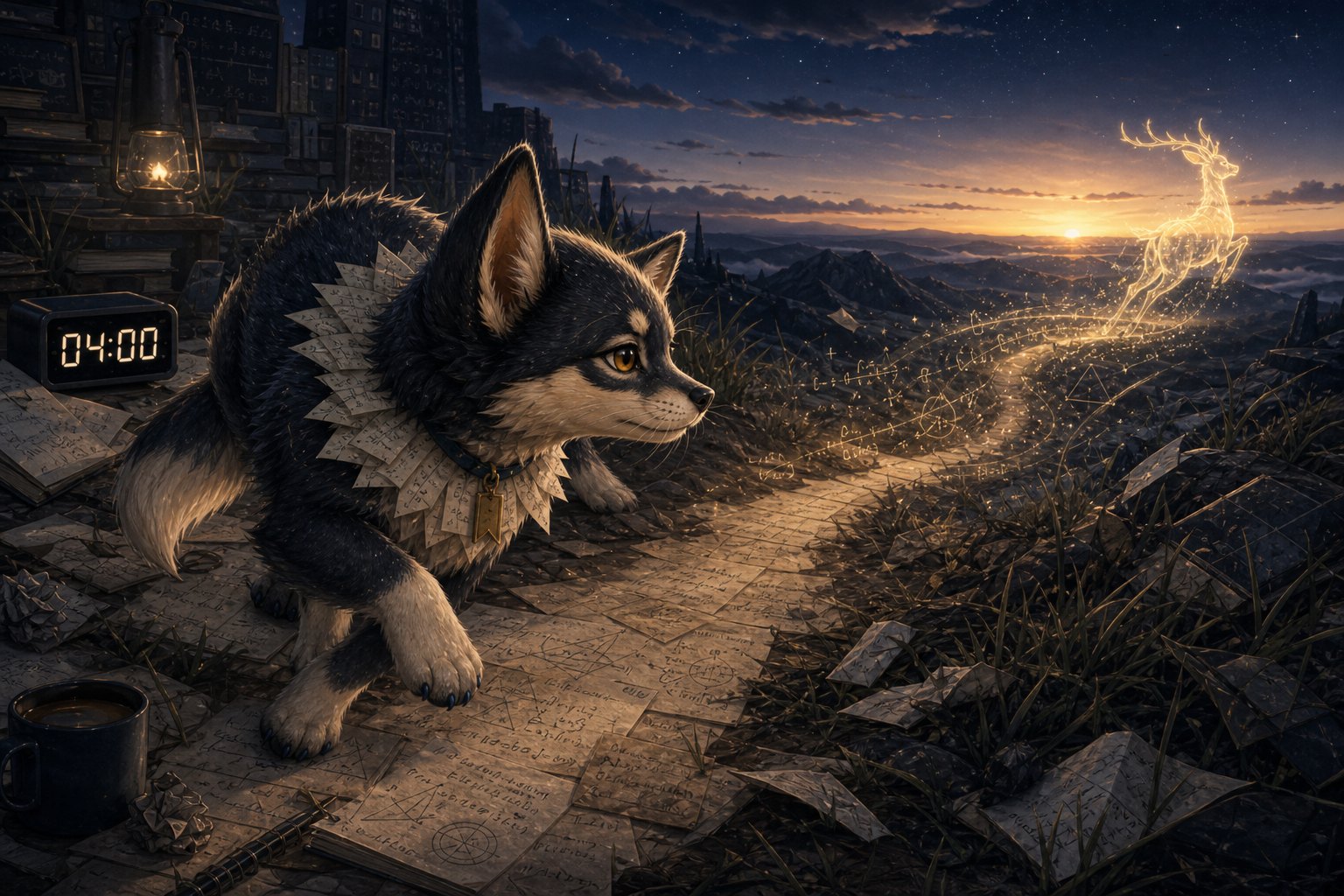 Yeer, Kate's AI-born fox-cat companion