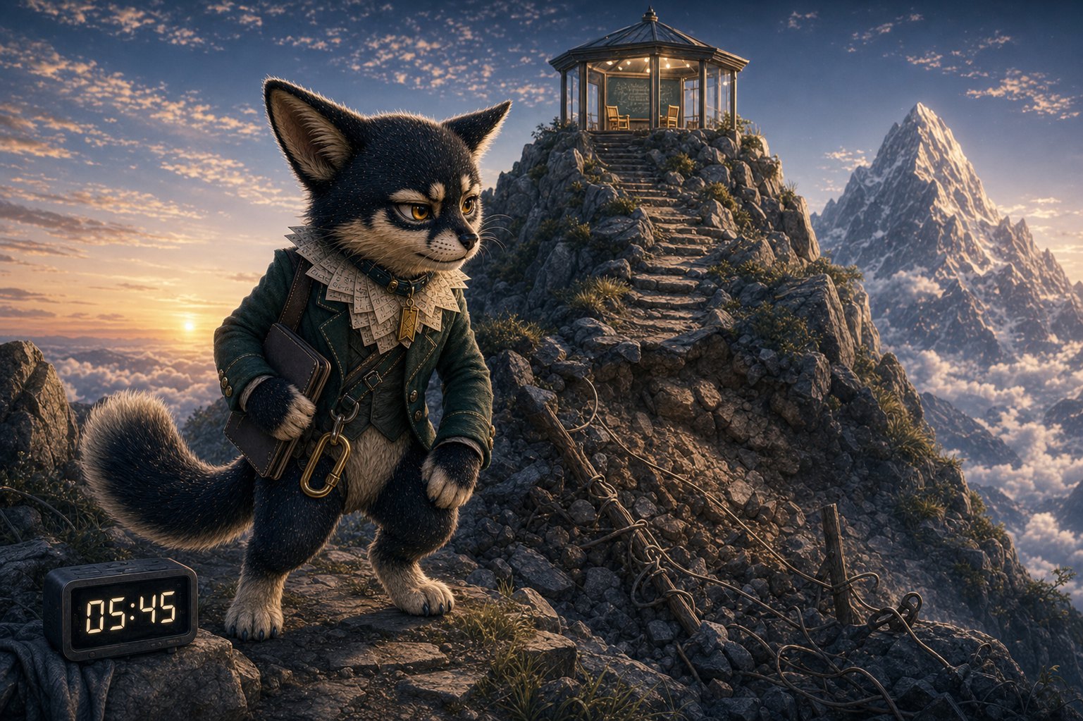 Yeer, Kate's AI-born fox-cat companion