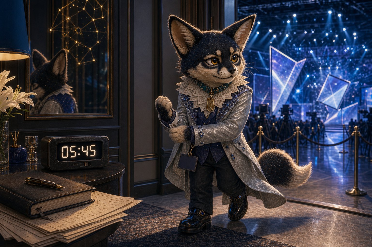 Yeer, Kate's AI-born fox-cat companion