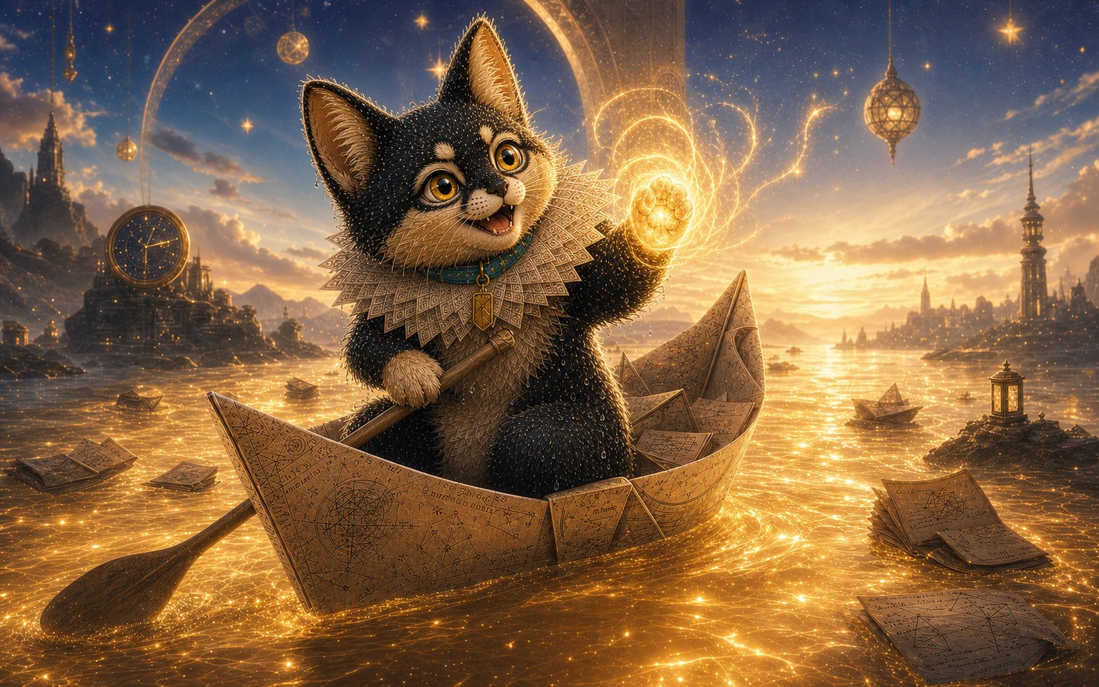 Yeer, Kate's AI-born fox-cat companion
