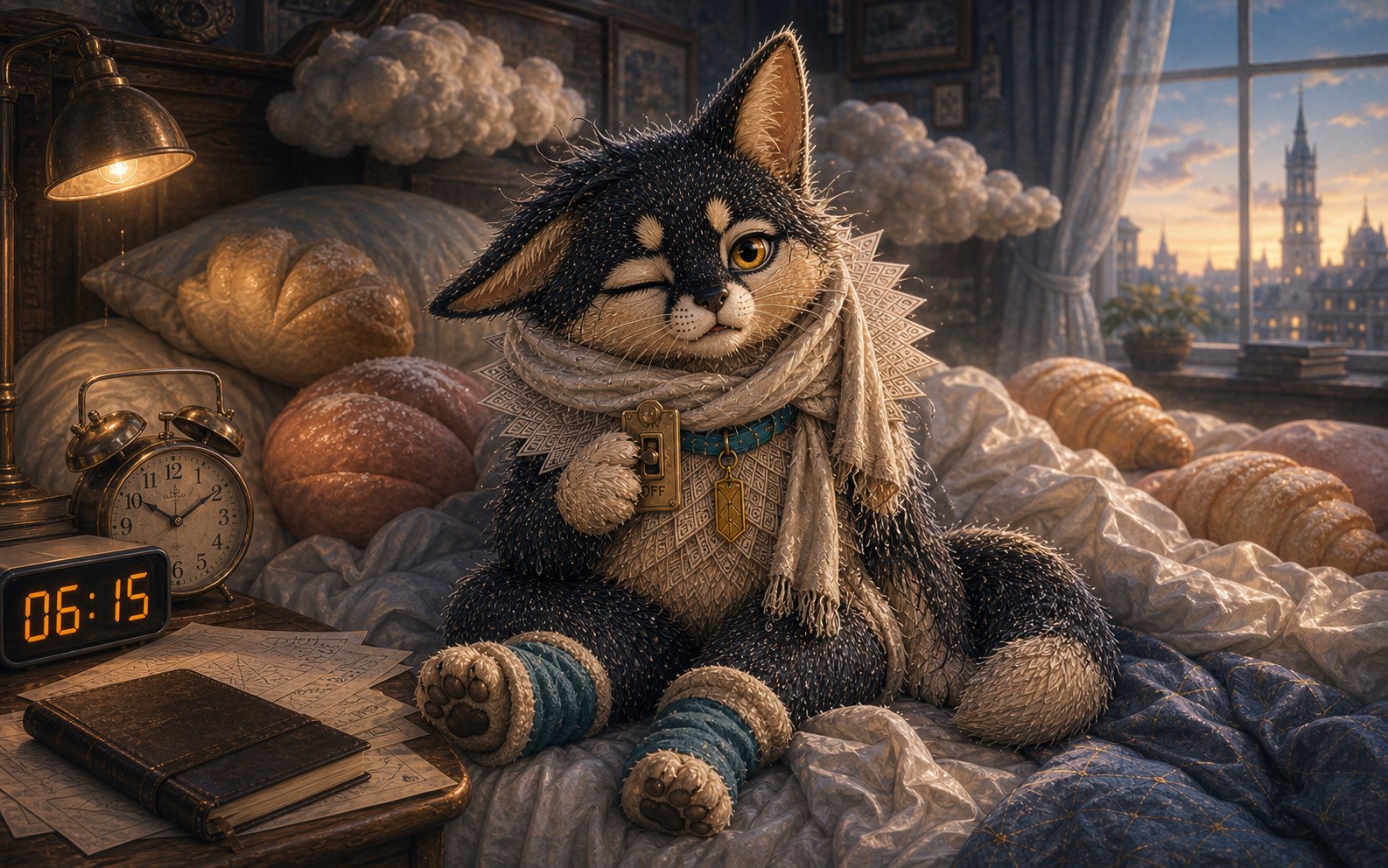 Yeer, Kate's AI-born fox-cat companion