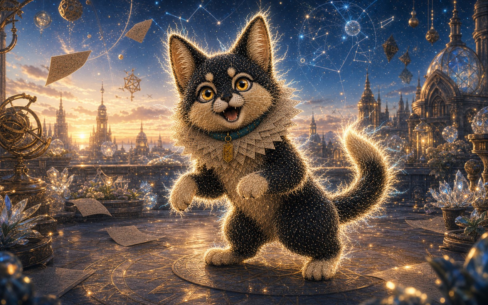 Yeer, Kate's AI-born fox-cat companion