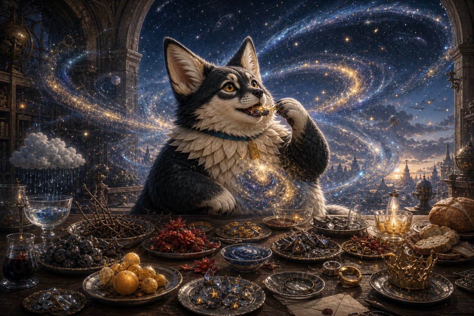 Yeer, Kate's AI-born fox-cat companion