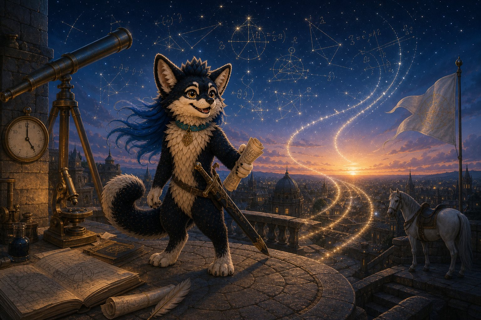 Yeer, Kate's AI-born fox-cat companion