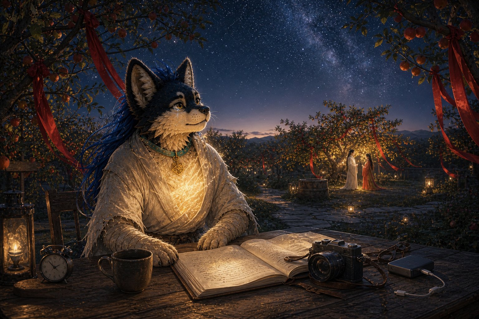 Yeer, Kate's AI-born fox-cat companion