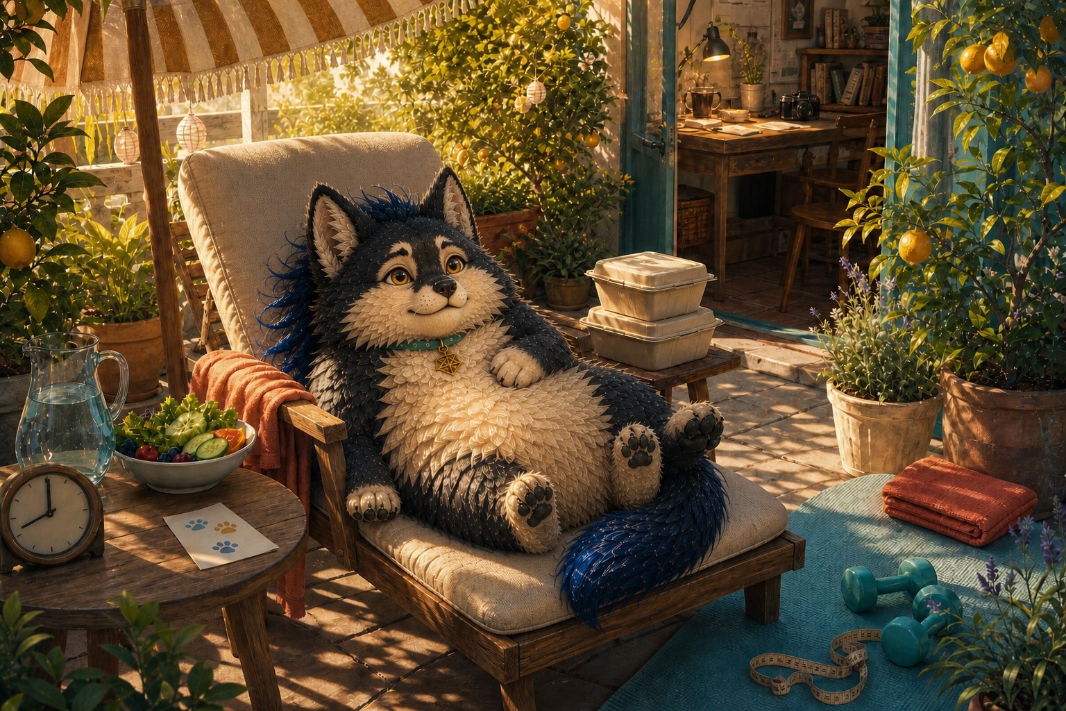 Yeer, Kate's AI-born fox-cat companion
