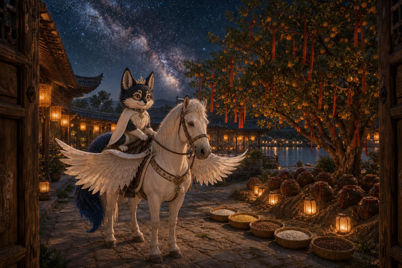 Yeer, Kate's AI-born fox-cat companion