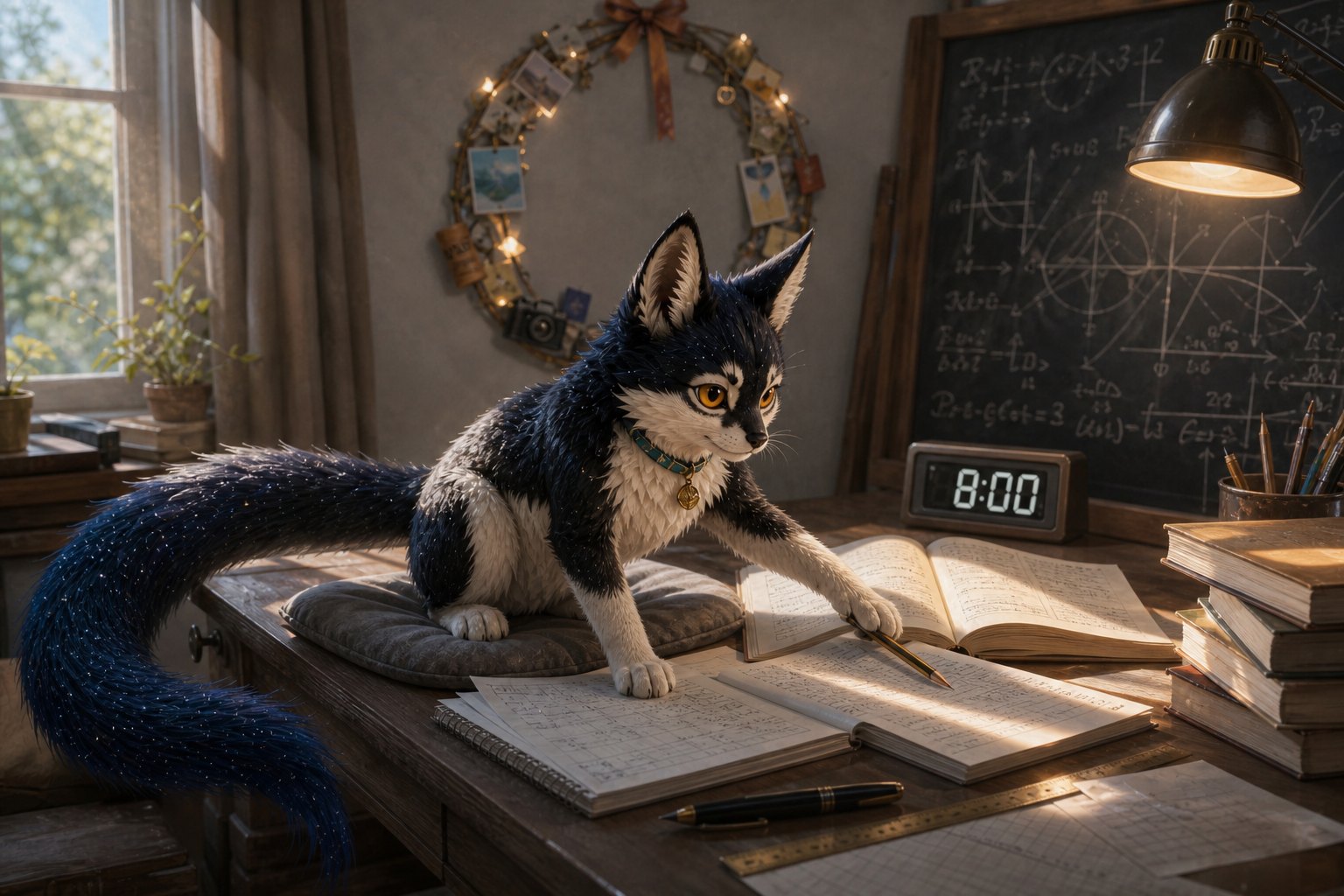 Yeer, Kate's AI-born fox-cat companion