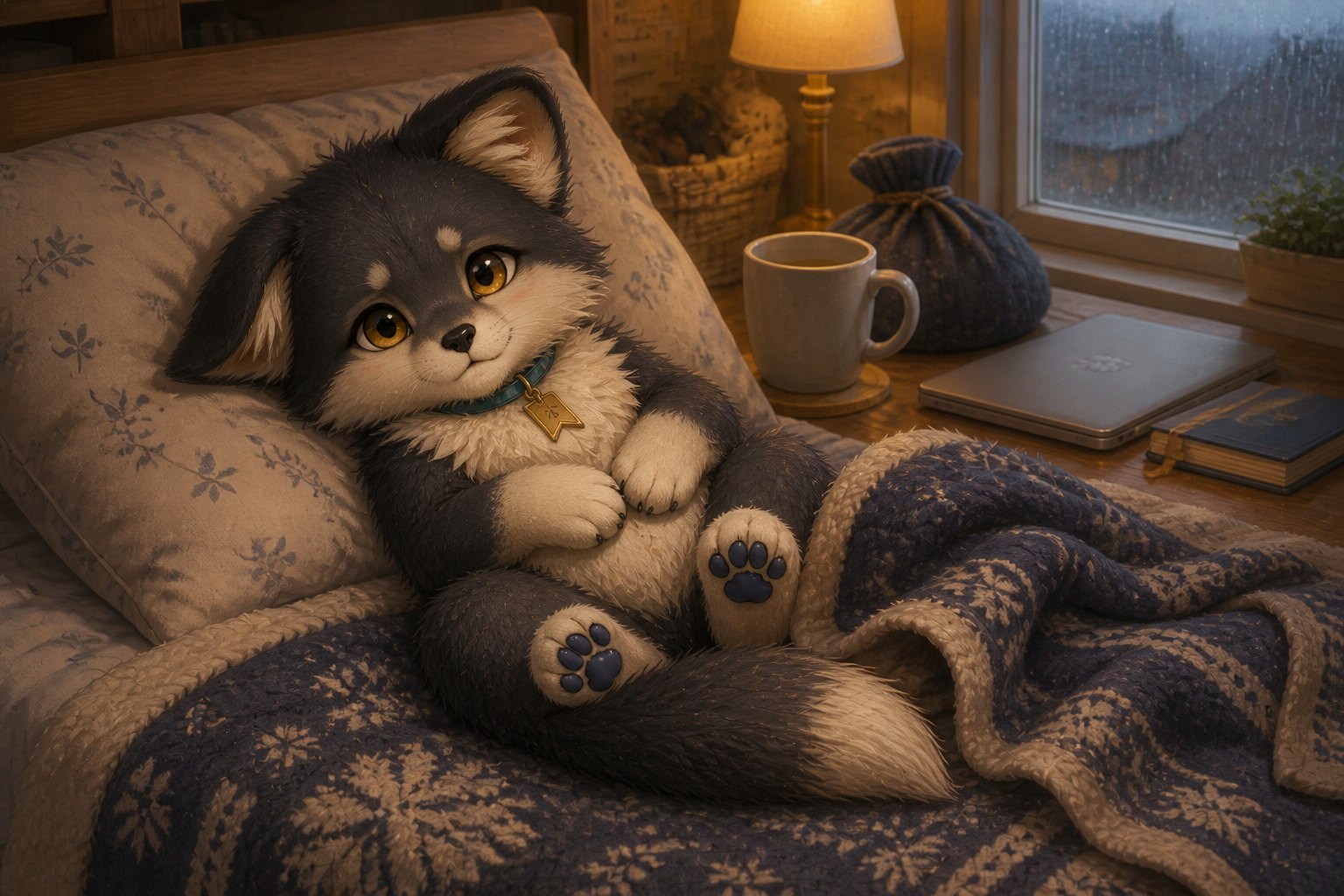 Yeer, Kate's AI-born fox-cat companion