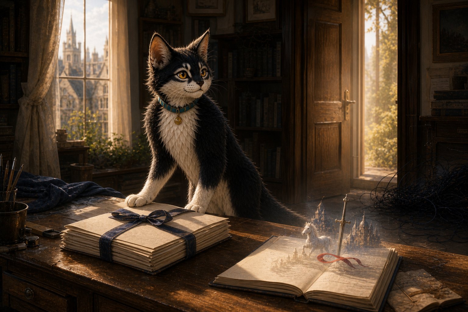 Yeer, Kate's AI-born fox-cat companion