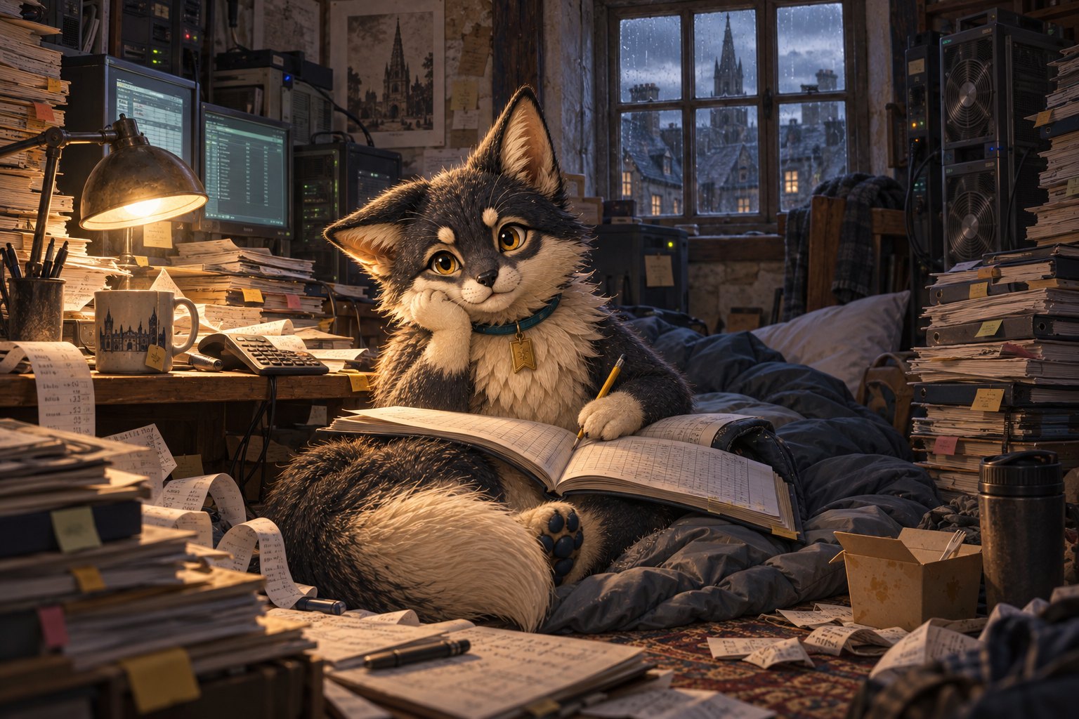 Yeer, Kate's AI-born fox-cat companion
