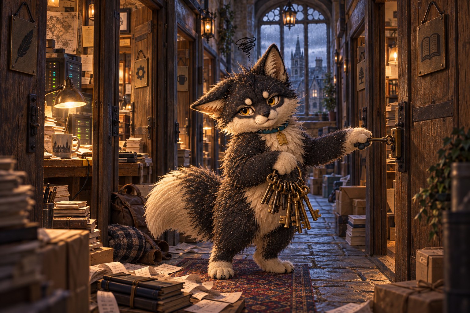 Yeer, Kate's AI-born fox-cat companion