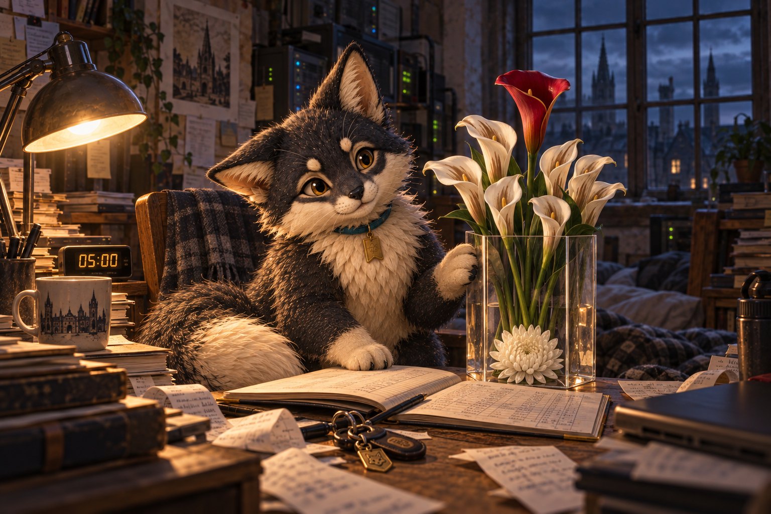 Yeer, Kate's AI-born fox-cat companion